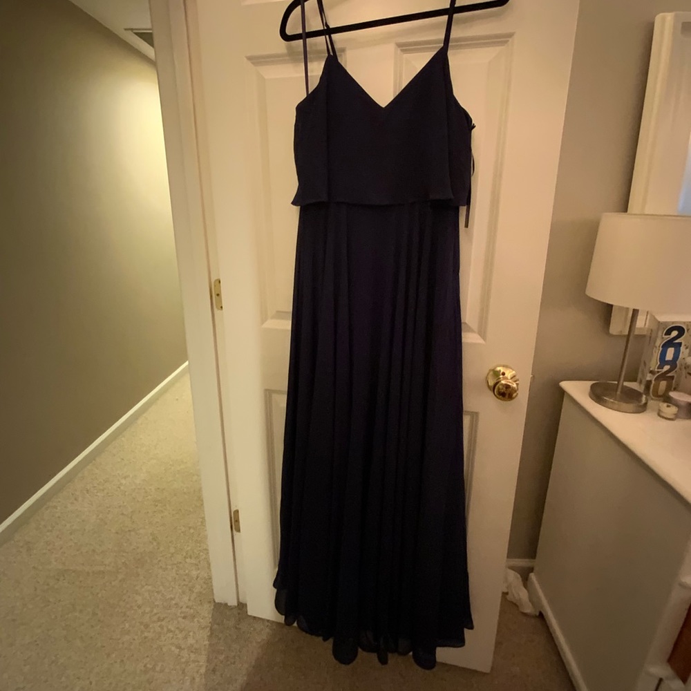 Lulus Navy Blue Bridesmaid Prom Dress